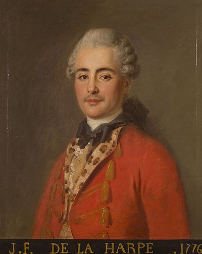 	<p>Portrait de Jean-François de la Harpe par un peintre anonyme</p>
 