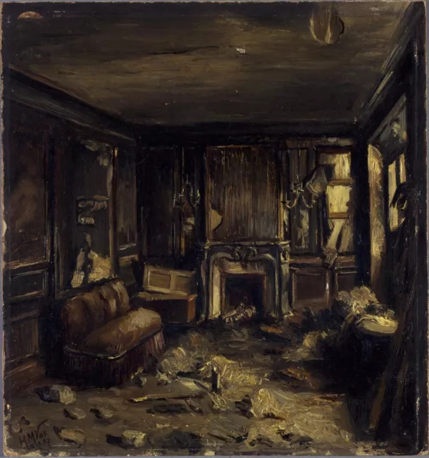 Une loge d’artiste après l’incendie, Henri-Martin Vos