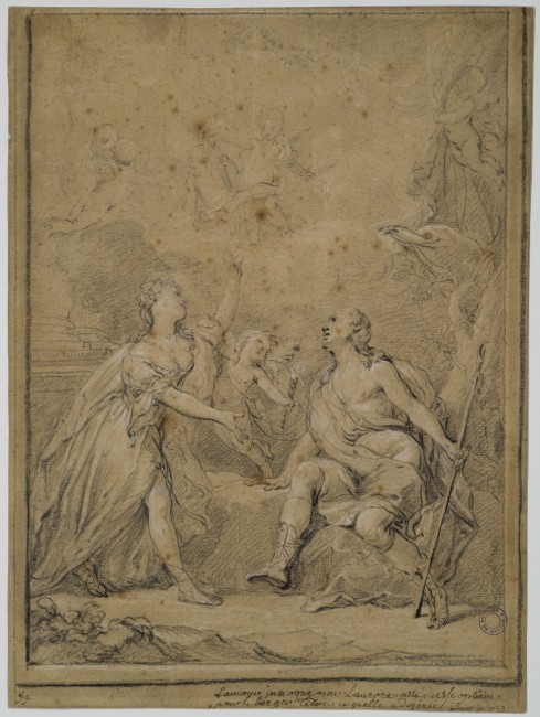 L’Amour invoqué par l’Aurore en faveur de Tithon, par Antoine Boizot, 1753