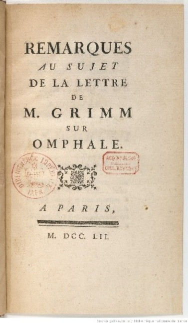 remarques lettre de Grimm