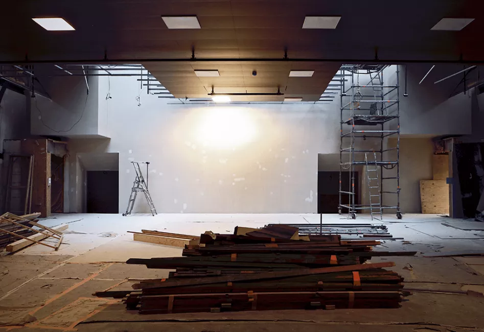 Travaux de la salle Favart - Février 2017 © Stefan Brion