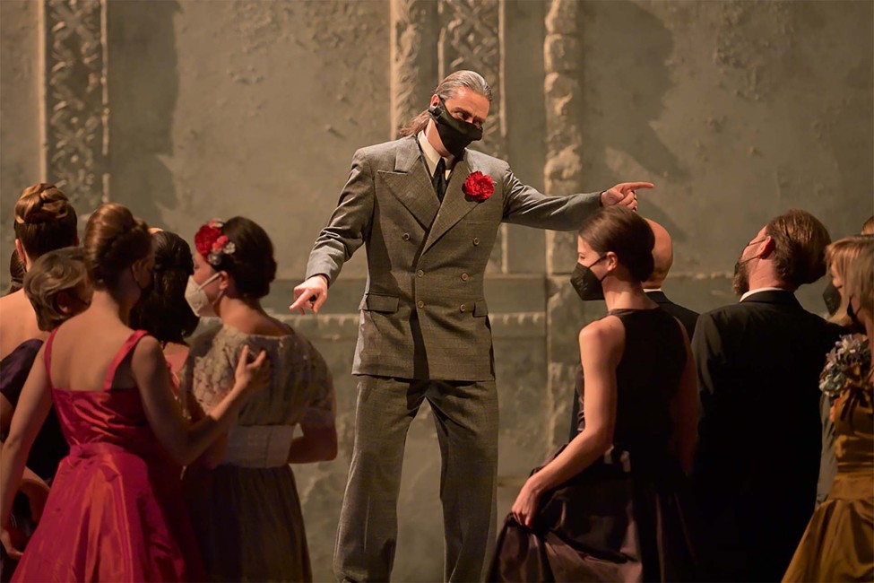 Photo de répétition de Roméo et Juliette avec Jérôme Boutillier (Comte Capulet) © Stefan Brion