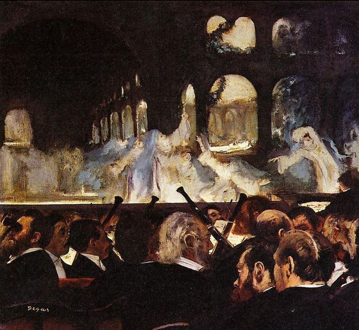 Le ballet des nonnes dans Robert le Diable de Meyerbeer, par Edgar Degas, 1876, Victoria and Albert Museum