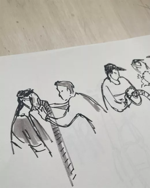 Dessiner le corps en mouvement | La Petite Boutique des horreurs © Lou