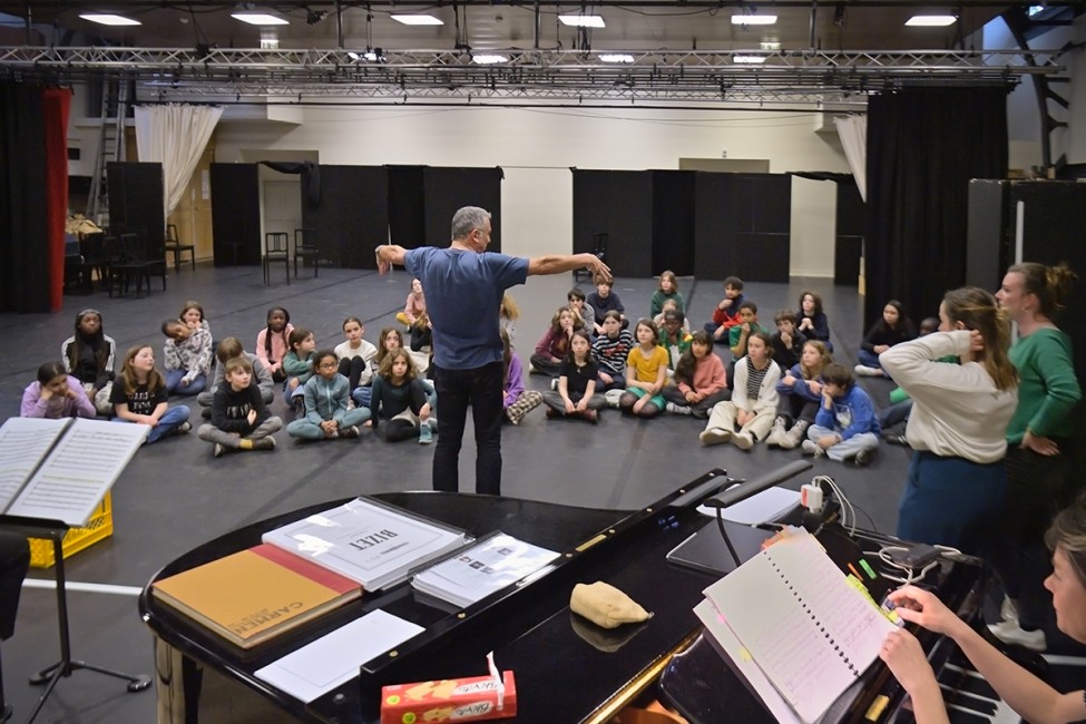 Répétition du spectacle Carmen au petit théâtre (Salle de répétition), 2023 © Stefan Brion