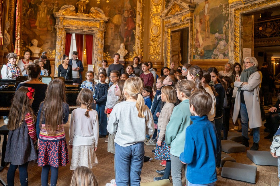 Atelier de chant avec Iris Thion-Poncet | Journée portes ouvertes aux familles, 2023 © Frédéric Michot