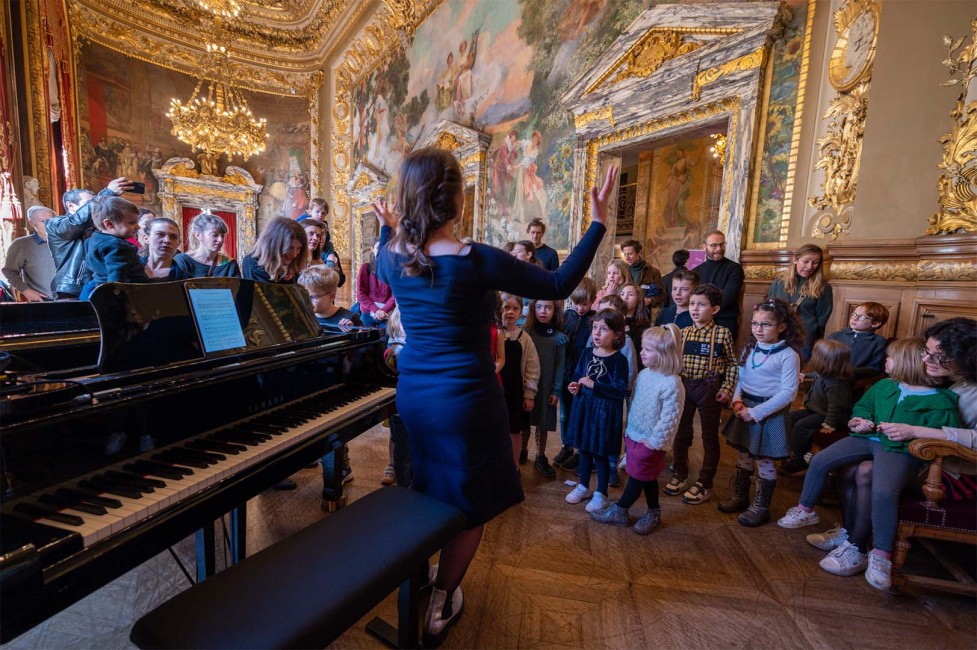 Atelier de chant avec Iris Thion-Poncet | Journée portes ouvertes aux familles, 2023 © Frédéric Michot