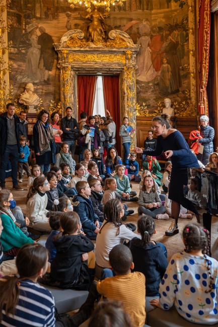 Atelier de chant avec Iris Thion-Poncet | Journée portes ouvertes aux familles, 2023 © Frédéric Michot