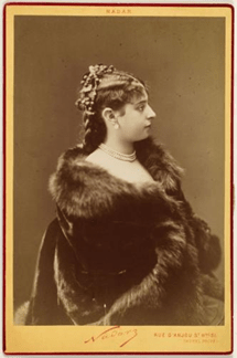 Portrait de Marie Heilbron, créatrice du rôle de Manon, Nadar, XIXe siècle, Musée Carnavalet, Paris