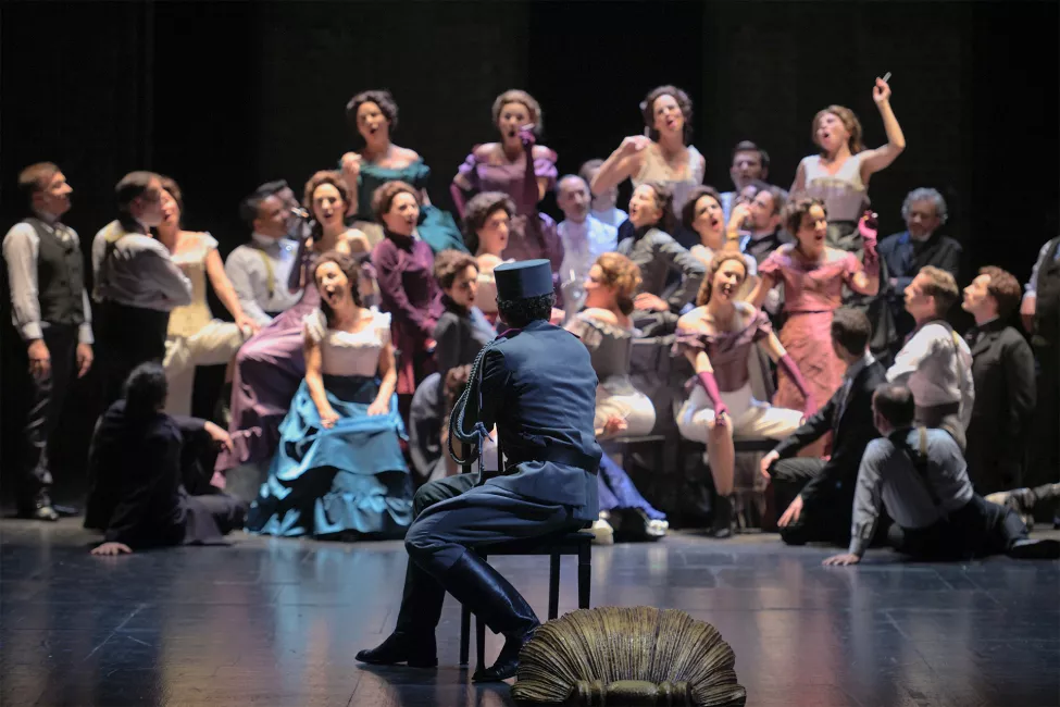 François Lis (Zuniga), choeur accentus © Stefan Brion