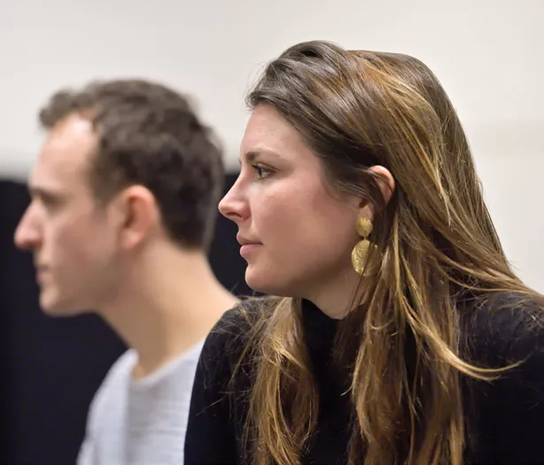 Alienor Feix, Matthieu Walendzik | Répétition du spectacle Carmen au petit théâtre (Salle de répétition), 2023 © Stefan Brion