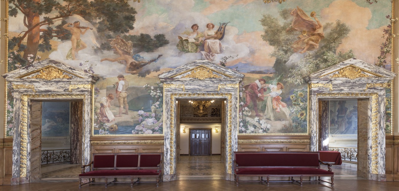 Fresque du Foyer Favart © C.Chavant RMN