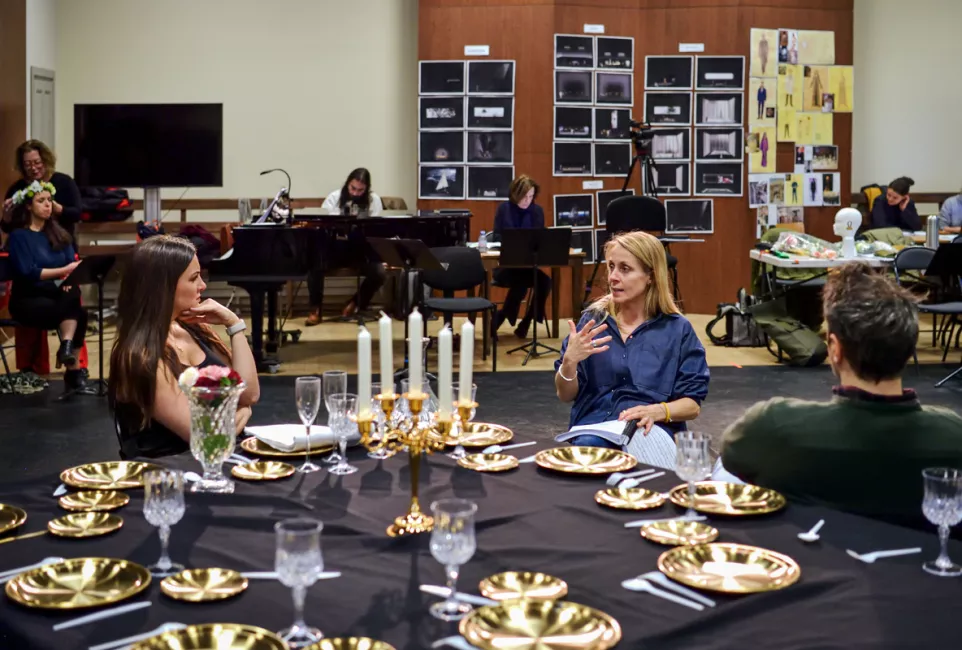 Les répétitions de Médée au petit théâtre (2025) © Stefan Brion