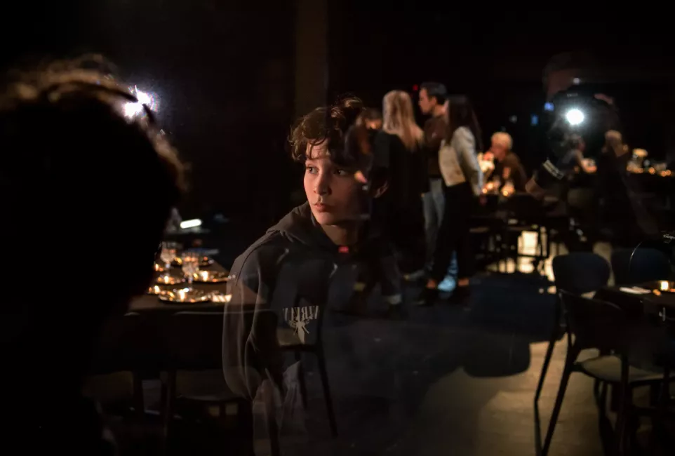 Les répétitions de Médée au plateau