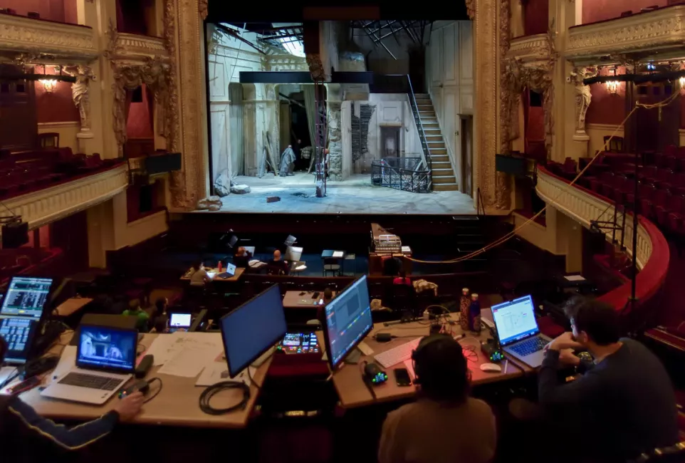 Les répétitions de Samson au plateau