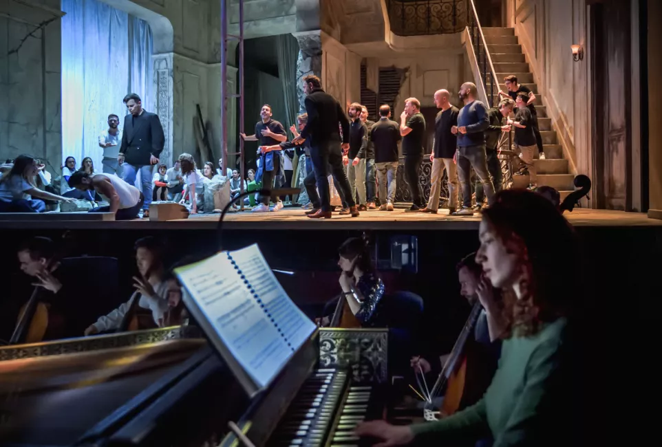 Les répétitions de Samson au plateau