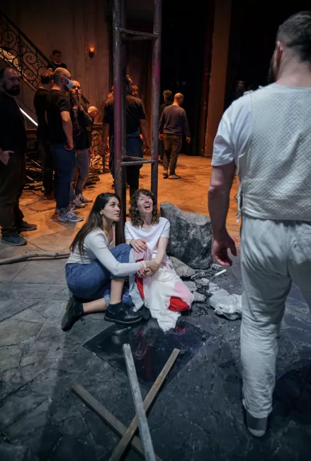 Les répétitions de Samson au plateau