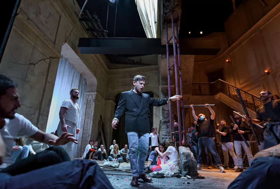 Les répétitions de Samson au plateau