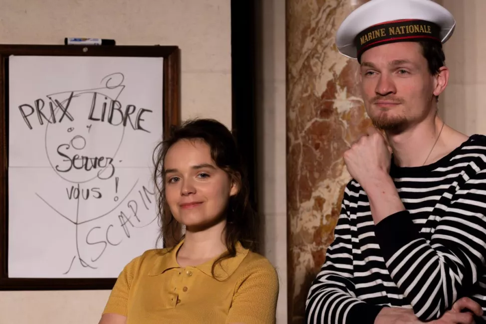 Les répétitions de L'Île de Merlin ou Le Monde renversé