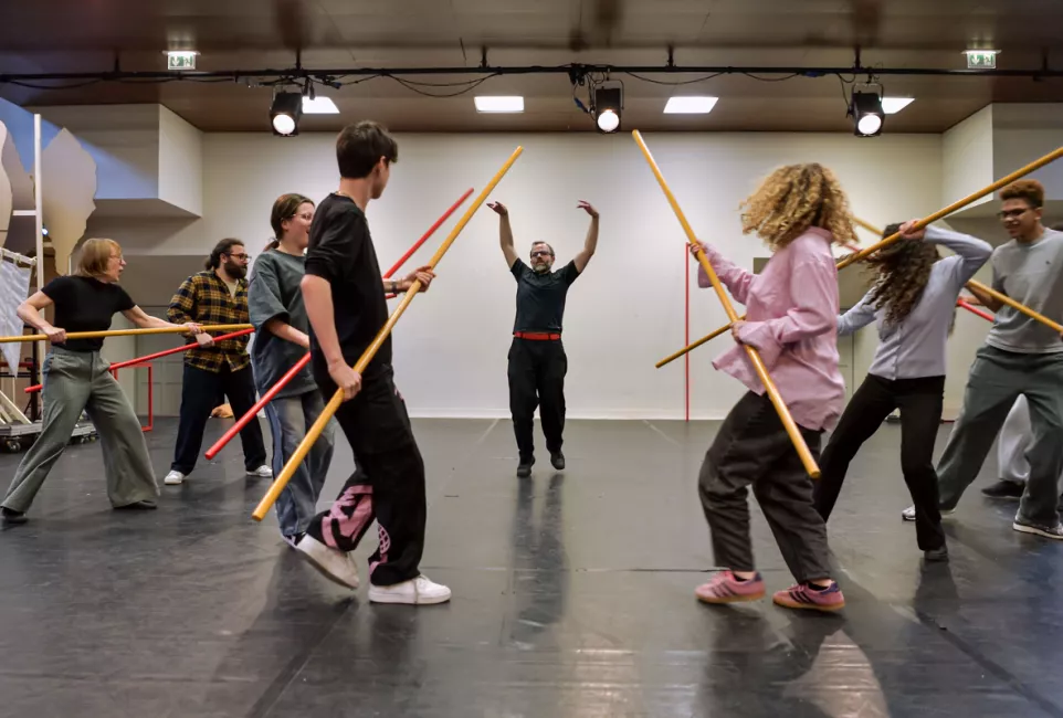 Les répétitions de La Grande Affabulation