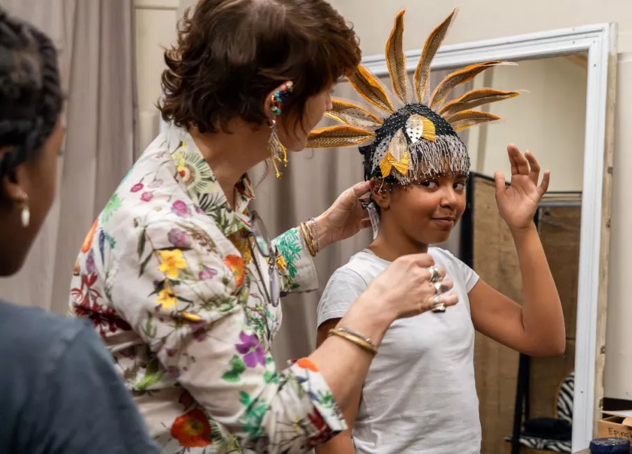 Essayage de costumes pour La Grande Affabulation