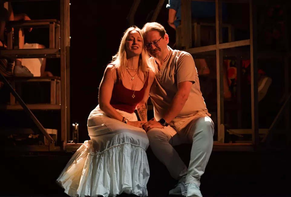 Répétition de Faust sur le plateau de la salle Favart, juin 2025 © Stefan Brion