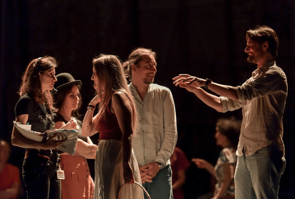 Répétition de Faust sur le plateau de la salle Favart, juin 2025 © Stefan Brion