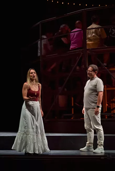 Répétition de Faust sur le plateau de la salle Favart, juin 2025 © Stefan Brion