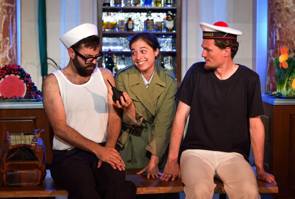 Répétition de L’Île de Merlin ou Le Monde renversé © Stefan Brion