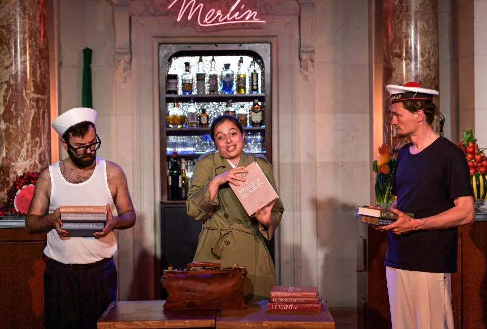 Répétition de L’Île de Merlin ou Le Monde renversé © Stefan Brion