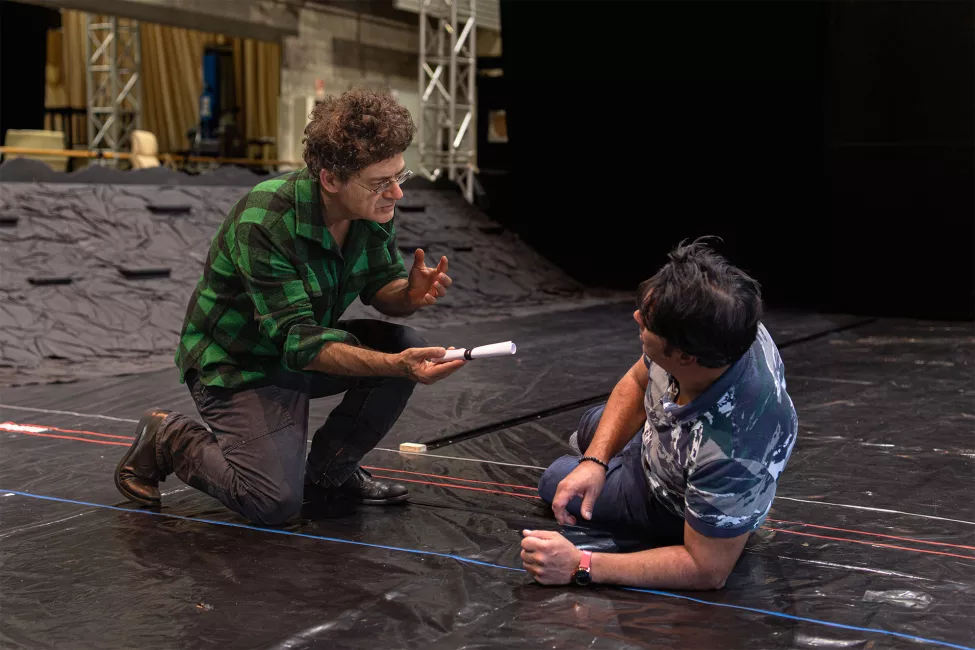 Les répétitions de Iphigénie en Tauride aux Ateliers Berthier (2025) © Stefan Brion