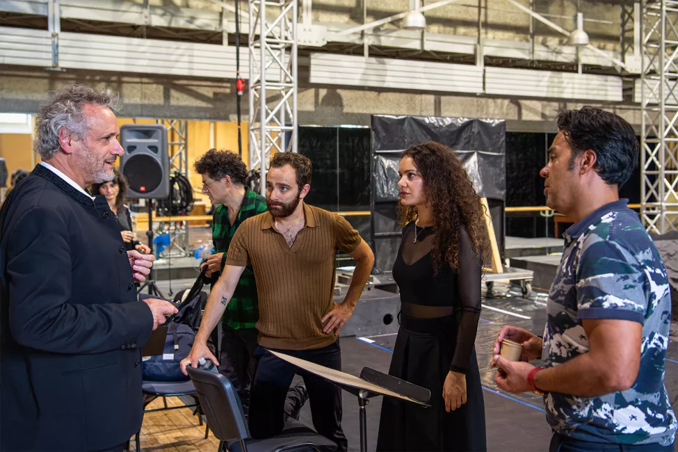 Les répétitions de Iphigénie en Tauride aux Ateliers Berthier (2025) © Stefan Brion