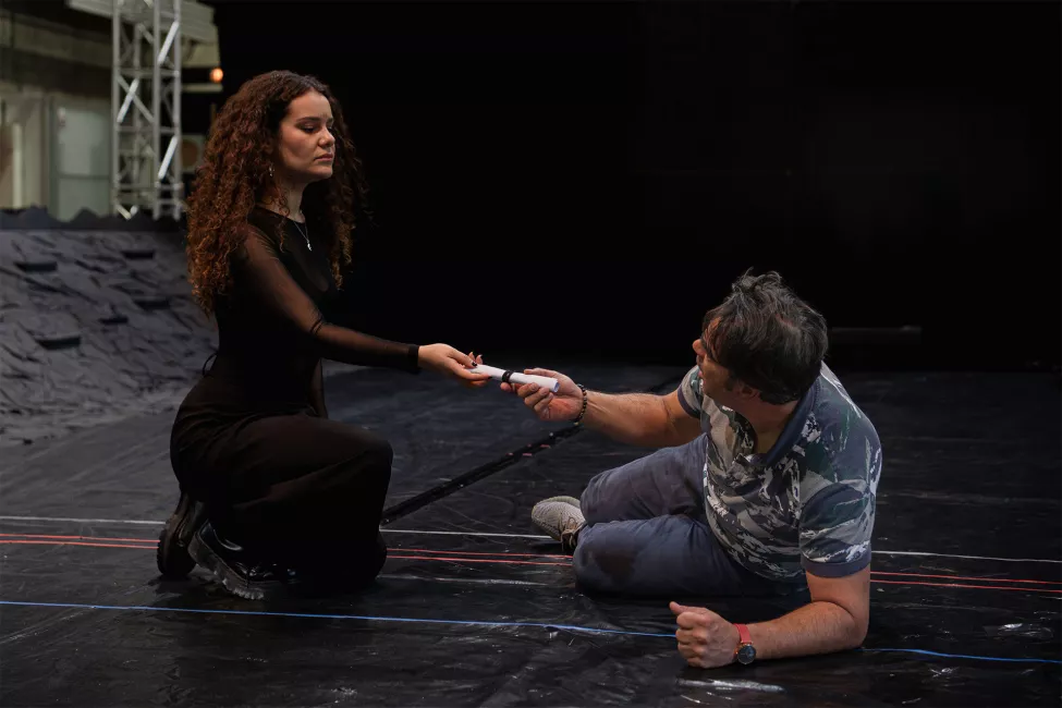 Les répétitions de Iphigénie en Tauride aux Ateliers Berthier (2025) © Stefan Brion