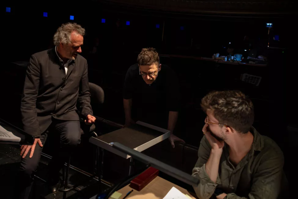 Les répétitions de Iphigénie en Tauride au Plateau (2025) © Stefan Brion