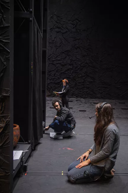 Les répétitions de Iphigénie en Tauride au Plateau (2025) © Stefan Brion