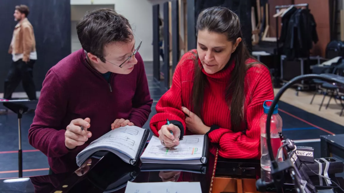 Les répétitions de Nuit sans aube (2026) © Stefan Brion