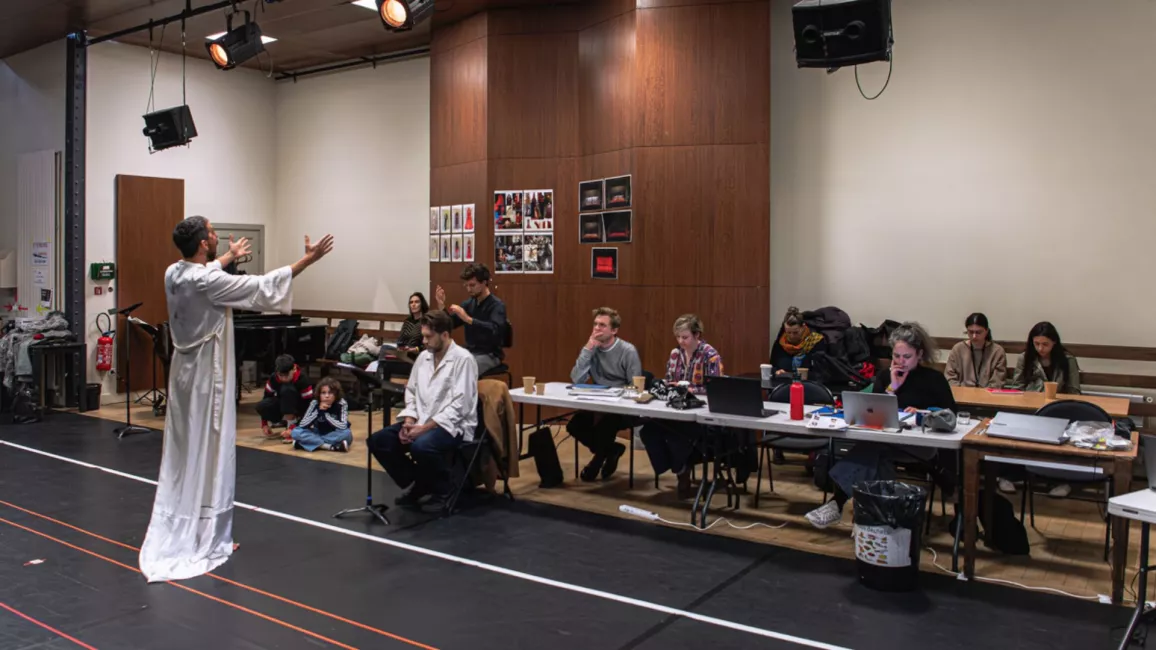 Les répétitions de Nuit sans aube (2026) © Stefan Brion