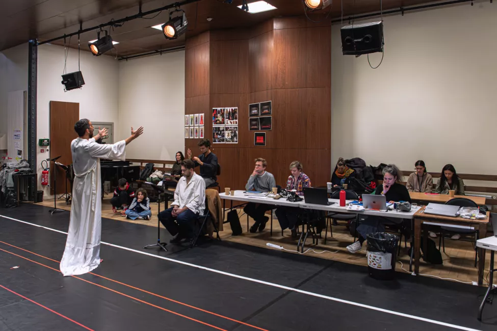 Les répétitions de Nuit sans aube (2026) © Stefan Brion