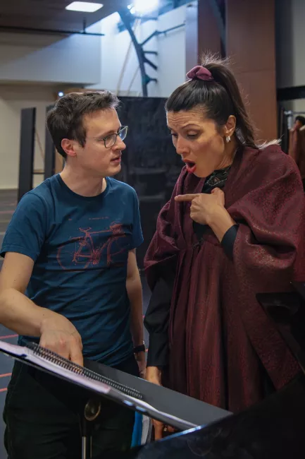 Les répétitions de Nuit sans aube (2026) © Stefan Brion