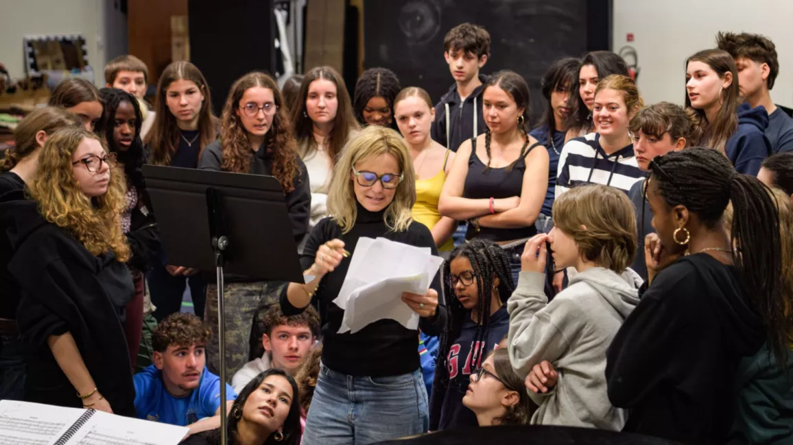 Répétition de Brundibár avec la Maîtrise Populaire © Stefan Brion