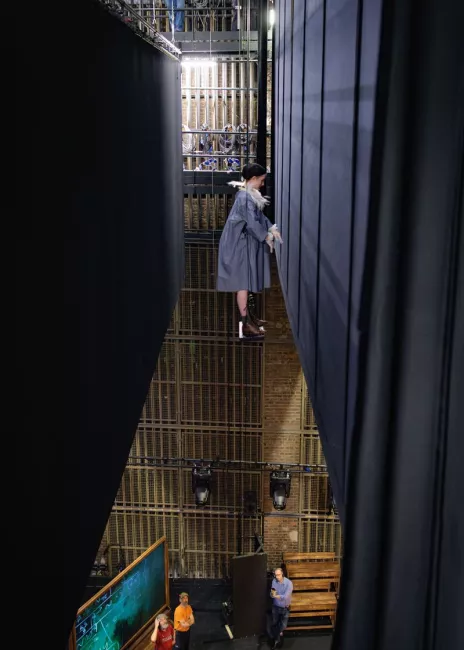 Répétition de Brundibár avec la Maîtrise Populaire au plateau © Stefan Brion