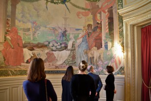 The restoration of the two rotundas in the Foyer Favart