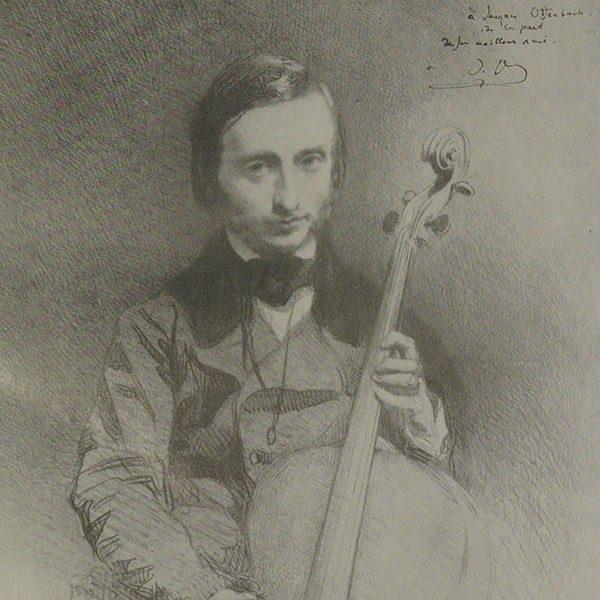 	<p>Jacques Offenbach en 1850, avec son violoncelle. Portrait par Alexandre Laemelin © BnF</p>
 