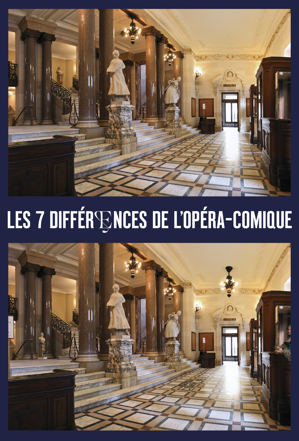 	<p>Le jeu des 7 différences de l'Opéra-Comique ©Stefan Brion</p>
 