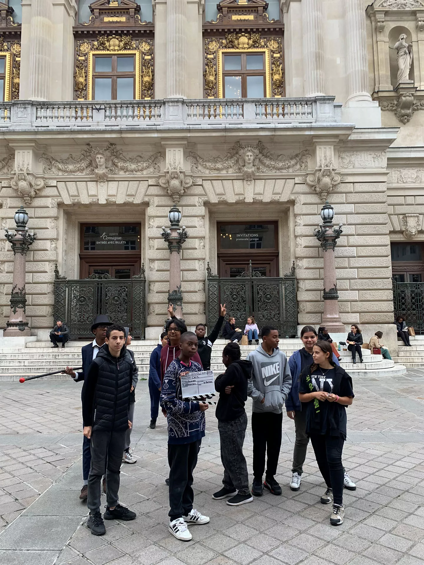 Les Enfants des Lumières réalisent un court métrage à l'Opéra-Comique