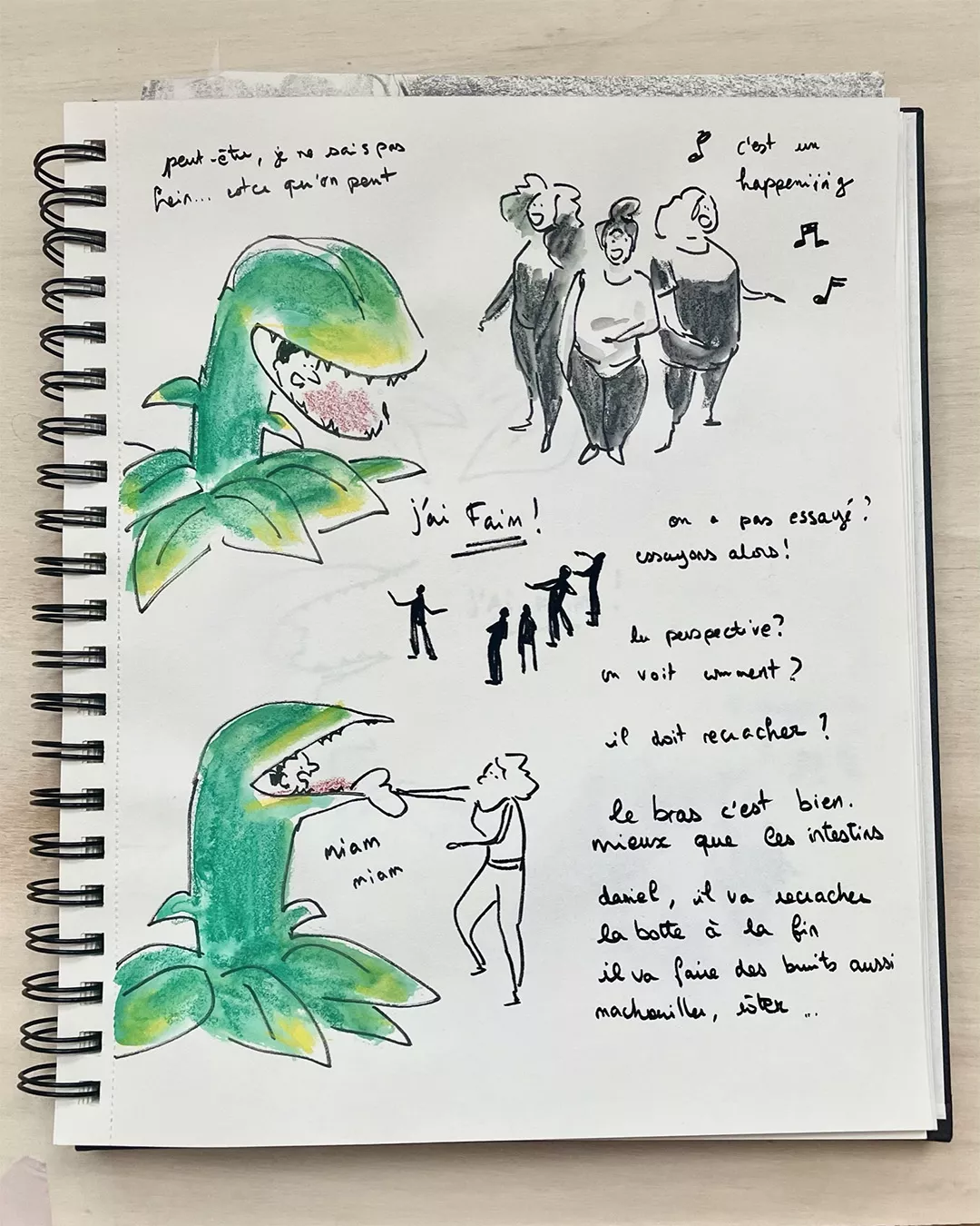 Dessiner le corps en mouvement : La Petite Boutique des horreurs