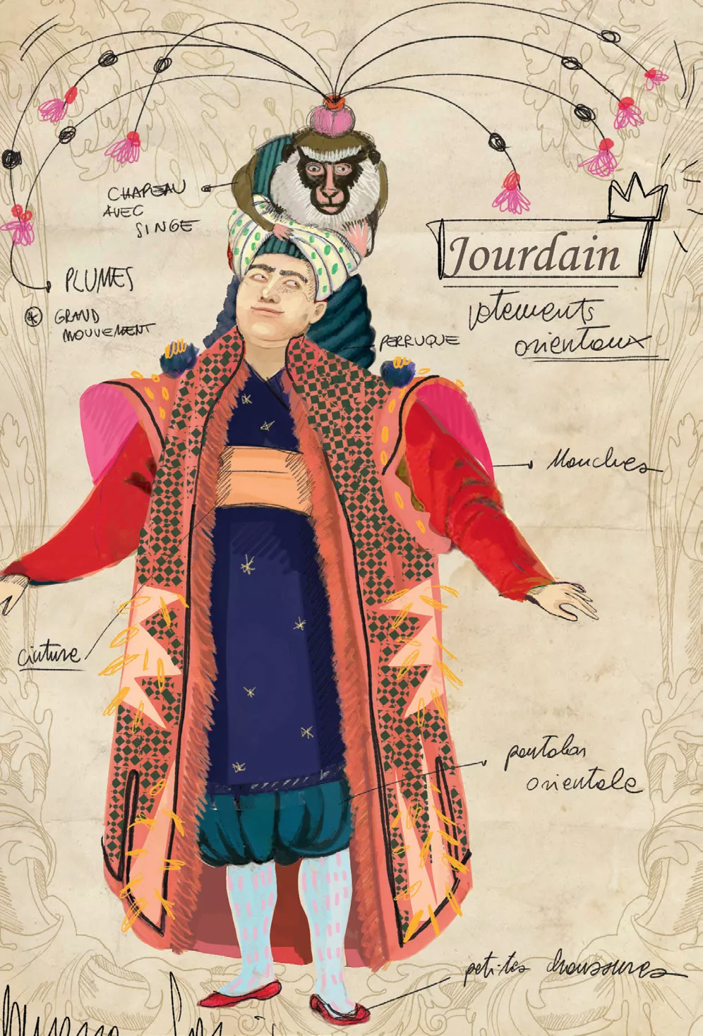 Costume the show Le Bourgeois gentilhomme