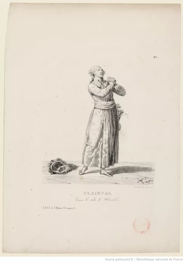 Les créateurs de Zémire et Azor | Jean-Baptiste Guignard, dit Clairval (1735-1797), créateur du rôle d'Azor