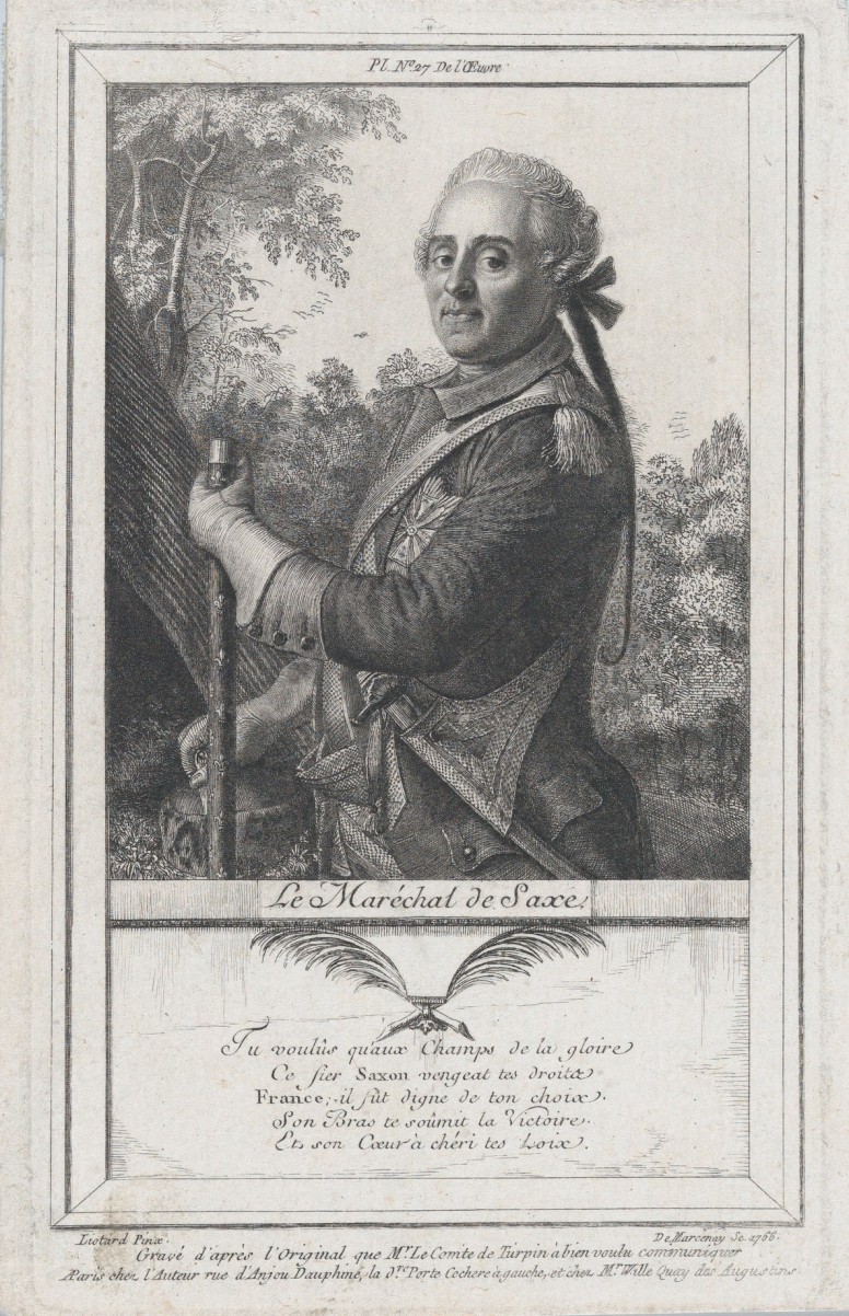 	<p>Le Maréchal de Saxe en 1766 © MetMuseum </p>
 