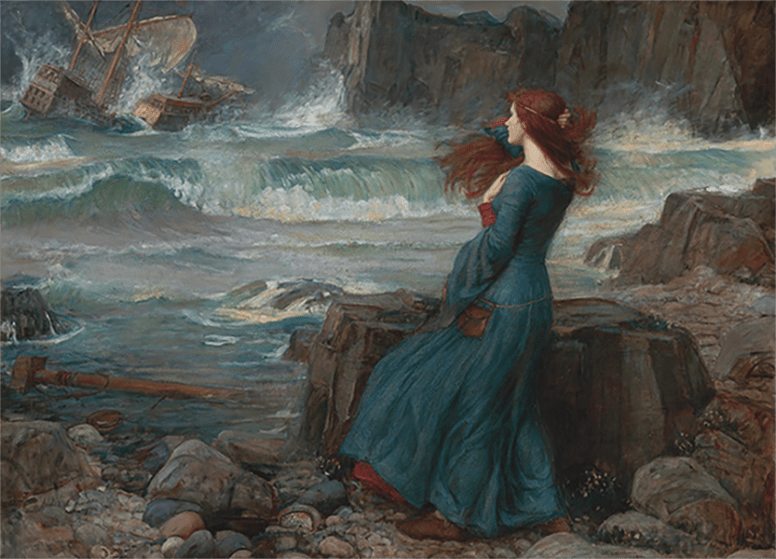 	<p>Tableau de Miranda The Tempest de J. W. Waterhouse</p>
 